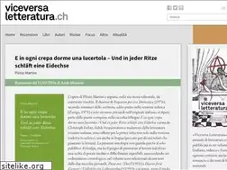 Sites similar to viceversaletteratura.ch