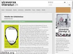 Sites similar to viceversaliteratur.ch