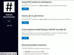 Sites similar to vickram.me