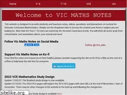 Sites similar to vicmathsnotes.weebly.com