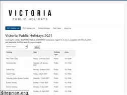 Sites similar to victoriapublicholiday.com.au