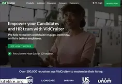 Sites similar to vidcruiter.com