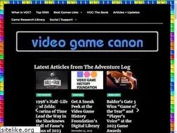 Sites similar to videogamecanon.com