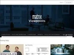 Sites similar to viewpoints.matrixpartners.com