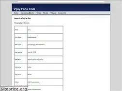 Sites similar to vijayfansclubs.webs.com