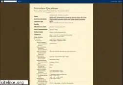 Sites similar to vijayinterviewquestions.blogspot.com