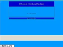 Sites similar to vikranthase.tripod.com