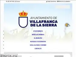 Sites similar to villafrancadelasierra.es