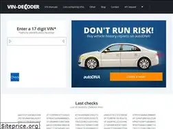 Sites similar to vin-decoder.com