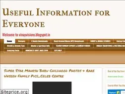 Sites similar to vinayvisions.blogspot.com