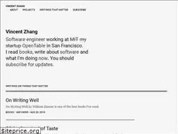 Sites similar to vincentzh.com
