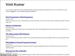 Sites similar to vinitkumar.me