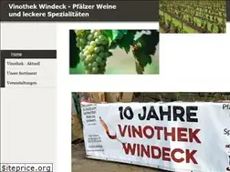 Sites similar to vinothek-windeck.de