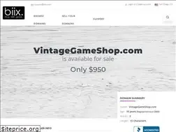 Sites similar to vintagegameshop.com
