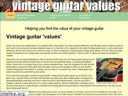 Sites similar to vintageguitarvalues.info