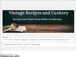 Sites similar to vintagerecipesandcookery.com