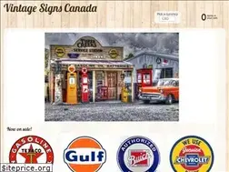 Sites similar to vintagesignscanada.com