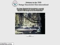 Sites similar to vintagethunderbirdclub.net