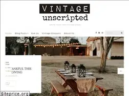 Sites similar to vintageunscripted.com