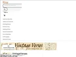 Sites similar to vintageverses.etsy.com