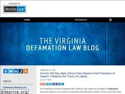 Sites similar to virginiadefamationlawyer.com