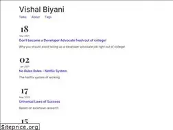Sites similar to vishalbiyani.com