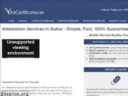 Sites similar to vitalcertificates.ae