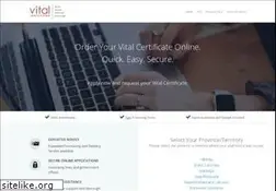 Sites similar to vitalcertificates.ca