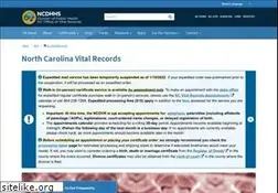 Sites similar to vitalrecords.nc.gov