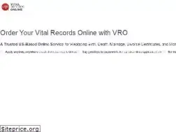 Sites similar to vitalrecordsonline.com