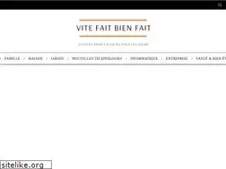 Sites similar to vitefaitbienfait.net