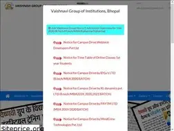 Sites similar to vitsbhopal.com