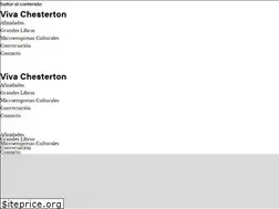Sites similar to vivachesterton.org
