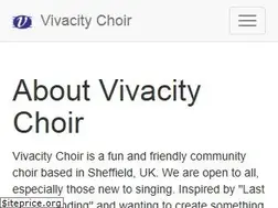 Sites similar to vivacitychoir.co.uk