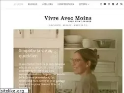 Sites similar to vivreavecmoins.com
