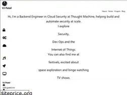 Sites similar to vjpatel.me