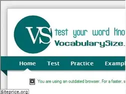 Sites similar to vocabularysize.com