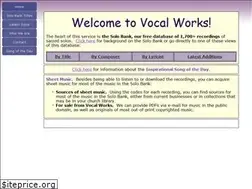 Sites similar to vocal-works.com