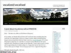 Sites similar to vocalised.wordpress.com