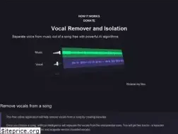 Sites similar to vocalremover.org