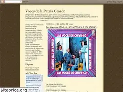 Sites similar to vocesdelapatriagrande.blogspot.com