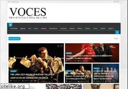Sites similar to vocesperu.com
