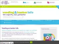 Sites similar to voedingenkankerinfo.nl
