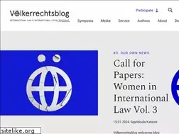 Sites similar to voelkerrechtsblog.org
