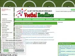 Sites similar to voetbalheadlines.nl