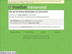 Sites similar to voetbalvanavond.nl