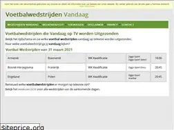 Sites similar to voetbalwedstrijdenvandaag.nl