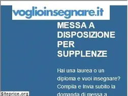 Sites similar to voglioinsegnare.it