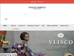 Sites similar to voguefabrics.co.uk