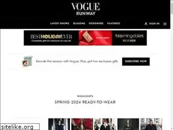 Sites similar to voguerunway.com